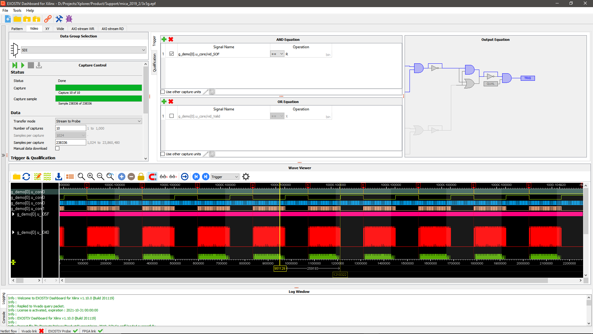 Exostiv Dashboard application screenshot