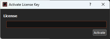 Online activation dialog
