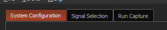 Maestro main window tabs