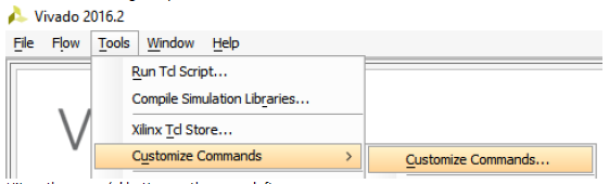 Add customized command to Vivado