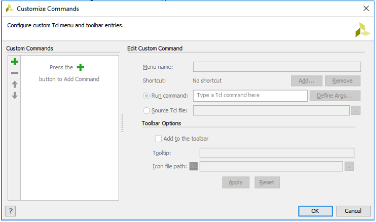 Add customized command to Vivado